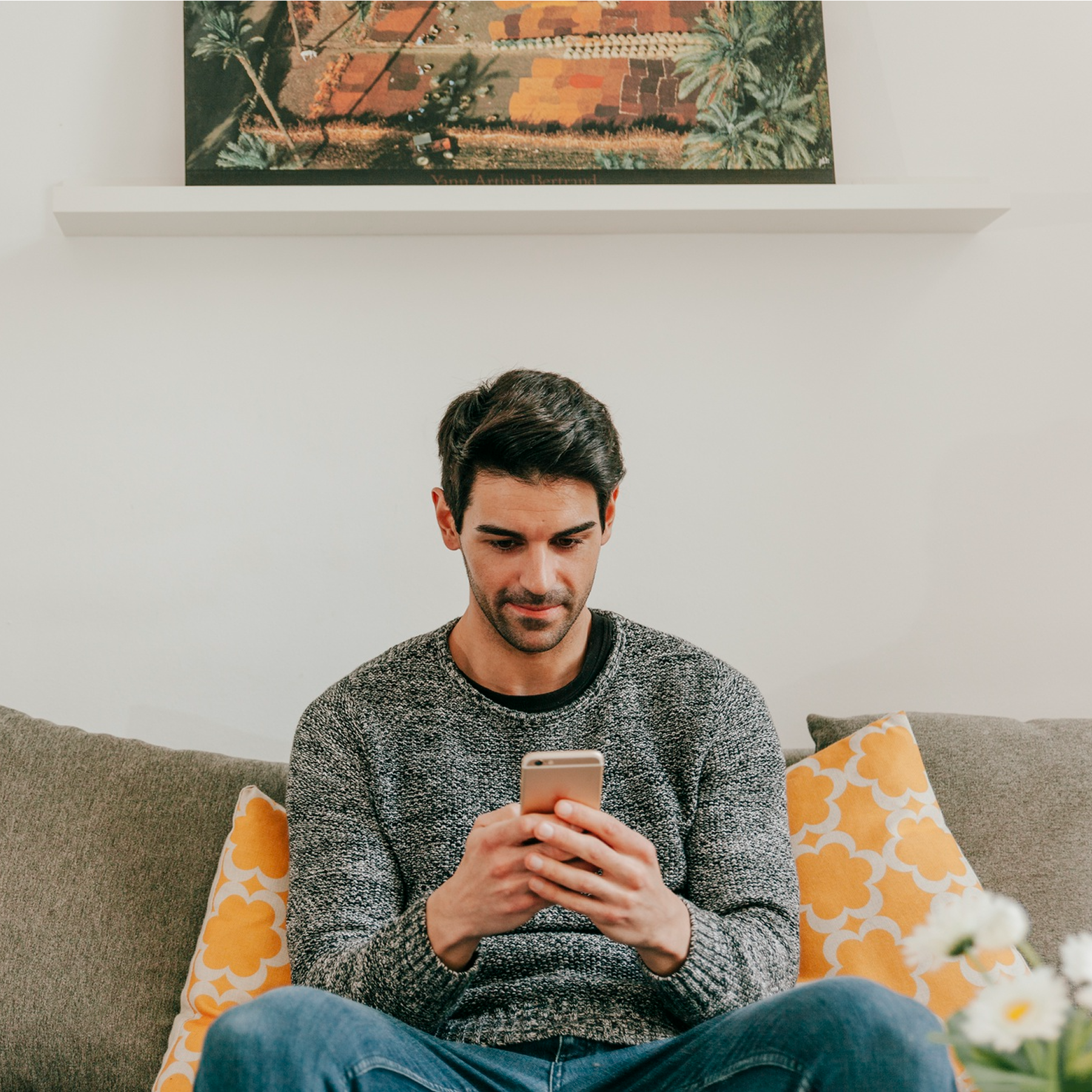 Man holding phone